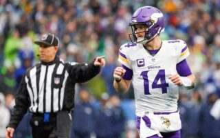 Sam Darnold’s stunning touchdown pass to Justin Jefferson helped the Vikings edge past the Seahawks.