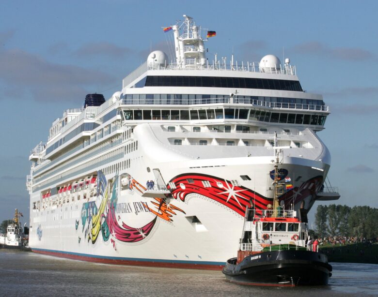 Passengers take to the water on a Norwegian cruise ship trip.