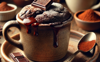 Bolo de Caneca de Chocolate que Derrete na Boca – Pronto em 3 Minutos no Micro-ondas!