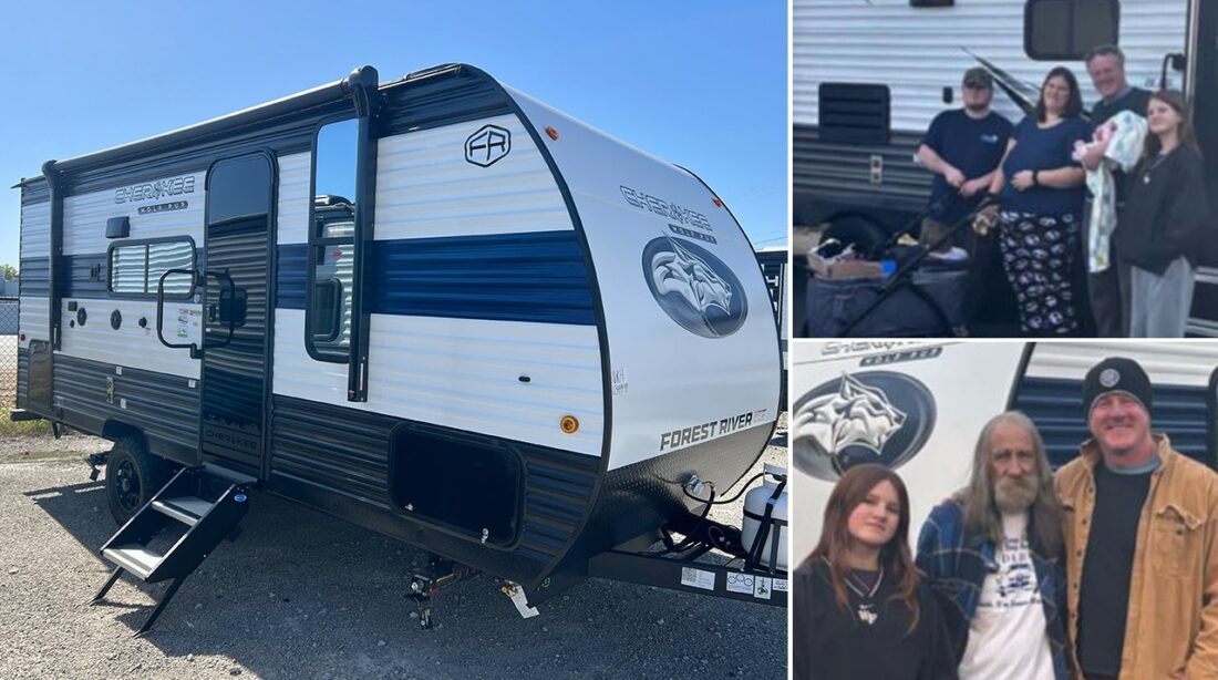 North Carolina family who lost their home to Hurricane Helene gifts camping gear from EmergencyRV