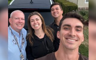 California brothers surprise dad with one last ride to work before retiring