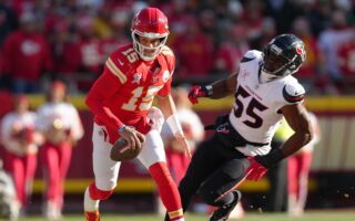 Chiefs’ Patrick Mahomes eases concerns about ankle injury Set a personal rushing record for rushing touchdowns.