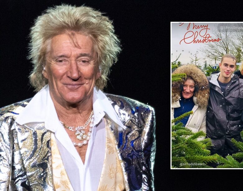 Rod Stewart spotted in rare family photo after announcing farewell tour