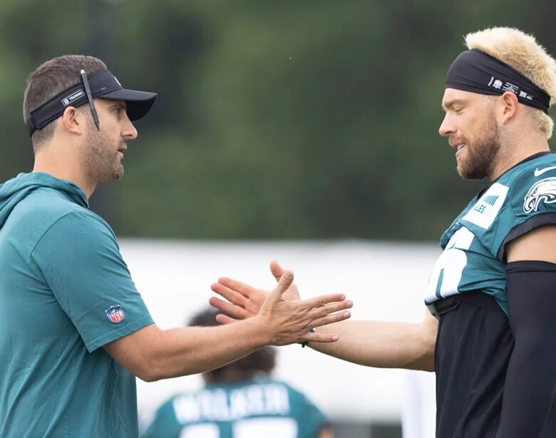 Nick Sirianni of the Eagles clears the air after a heated postgame confrontation with former player Zach Ertz.