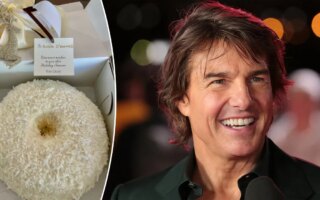 Tom Cruise gives his co-star the famous Christmas cake from ‘Top Gun: Maverick’