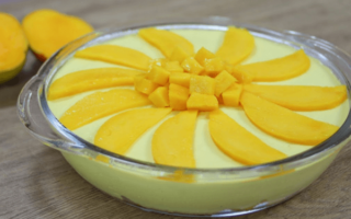 Mousse de Manga com Creme de Leite: Leve e Refrescante!