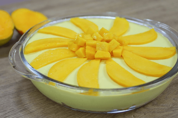 Mousse de Manga com Creme de Leite: Leve e Refrescante!