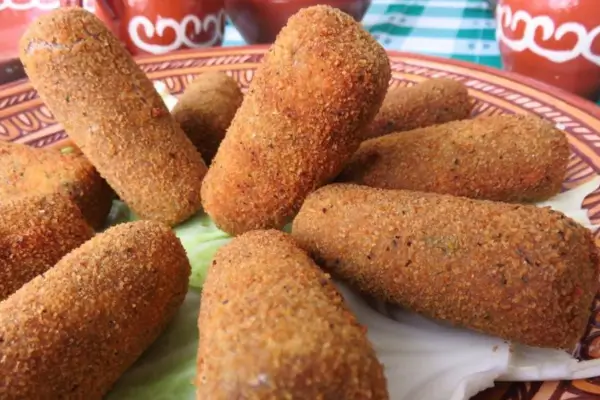 Croquete de Carne Suculento com Casquinha Crocante!